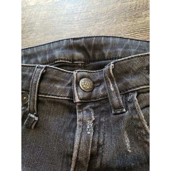 R13 Alison Crop Jeans Stratford Sz 25 R13W0005-211 Back Cut-out Hem (e - Picture 4 of 9